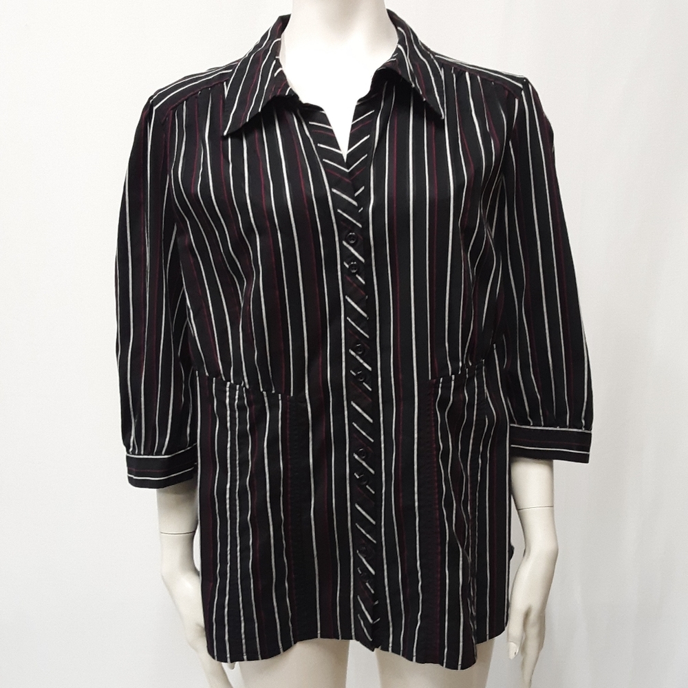 Lane Bryant | Striped Button Down Shirt